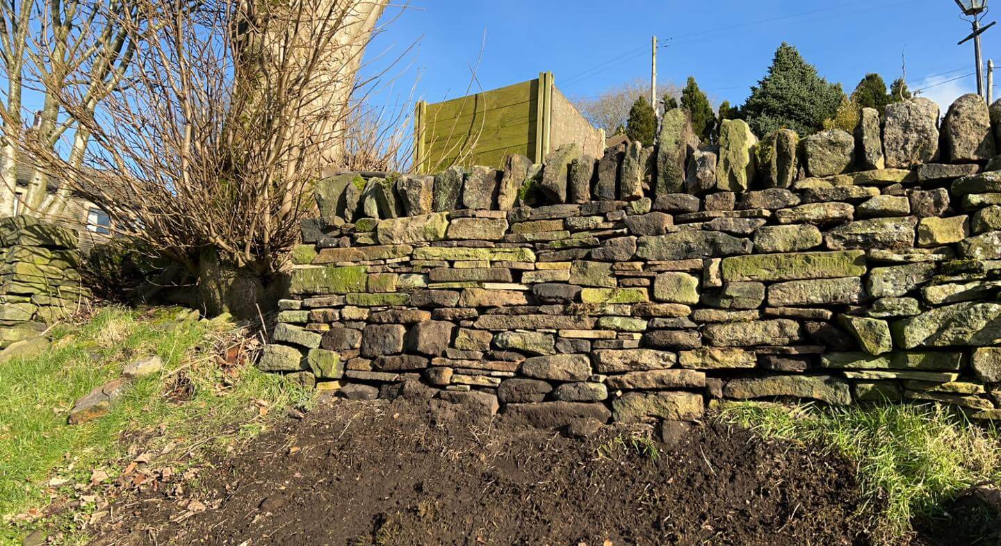 dry stone wall repair and restoration in west yorkshire